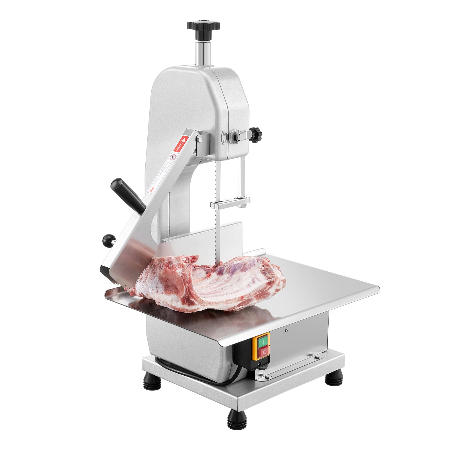 VEVOR Commercial Electric Meat Bandsaw Stainless Steel Bone Sawing Machine 110V