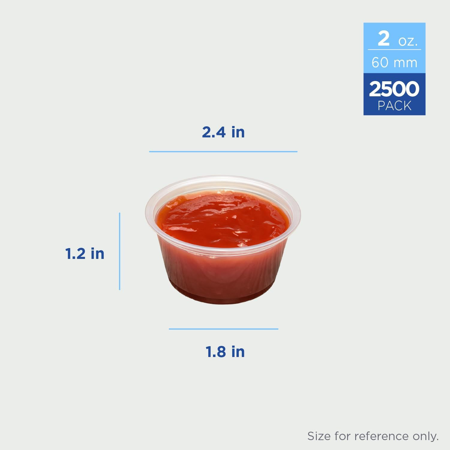 Karat FP-P200-PP 2 oz. PP Portion Cups – Clear 1 Count (Pack of 1),
