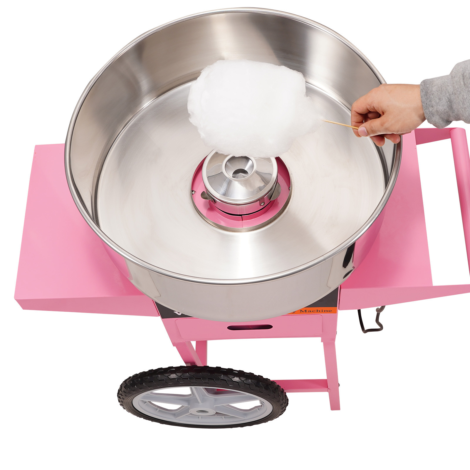 VEVOR Commercial Cotton Candy Machine with Cart Sugar Floss Maker 1000W Party