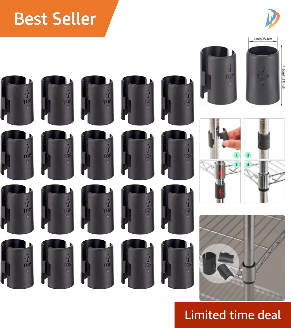 Cost-Effective 40 Pack Wire Shelf Clips – Replace Lost Clips Effortlessly