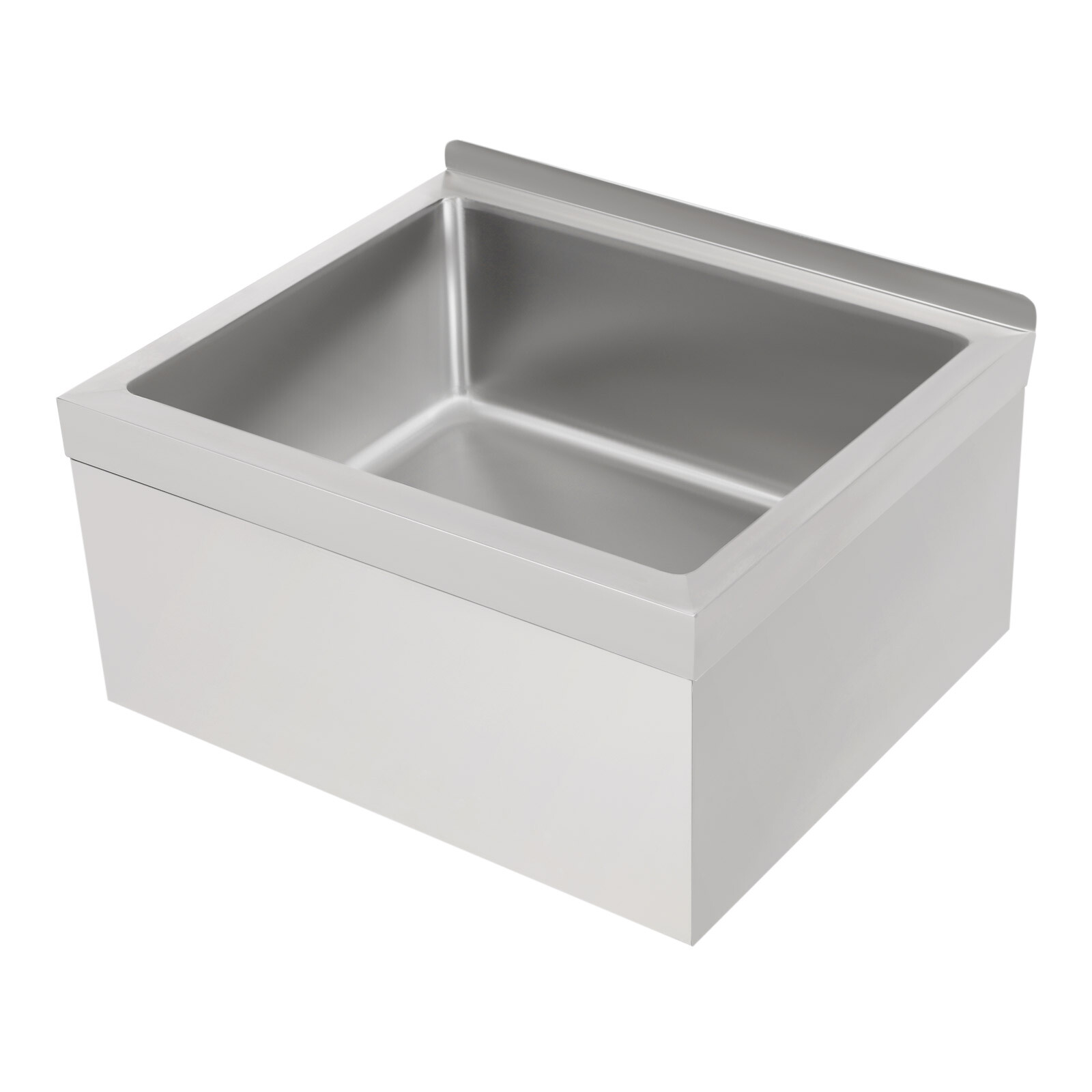 Commercial Wall-Mounted Mop Sink Rectangular Stainless Steel Floor Mop Sink