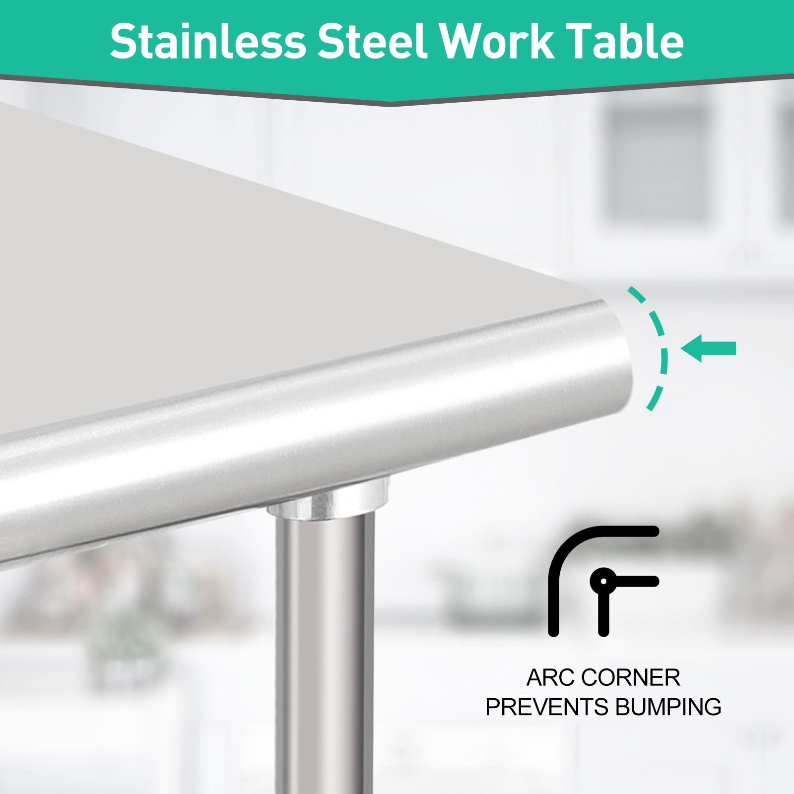 Stainless Steel Prep Table 24/36/48/60/70» NSF Commercial Kitchen Work Table