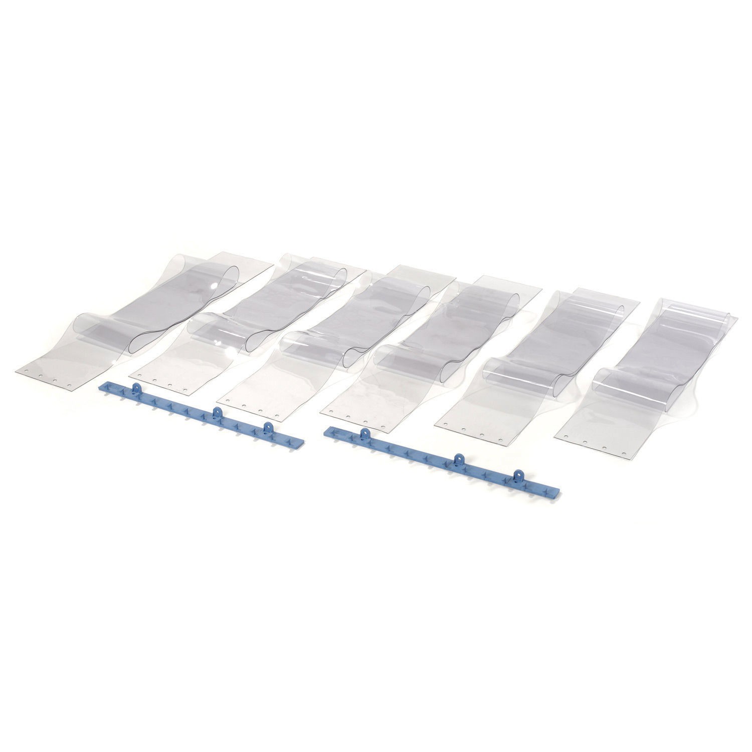 Clearway Doors 786147 4’W x 7’H Pedestrian Strip Door Curtain Kit