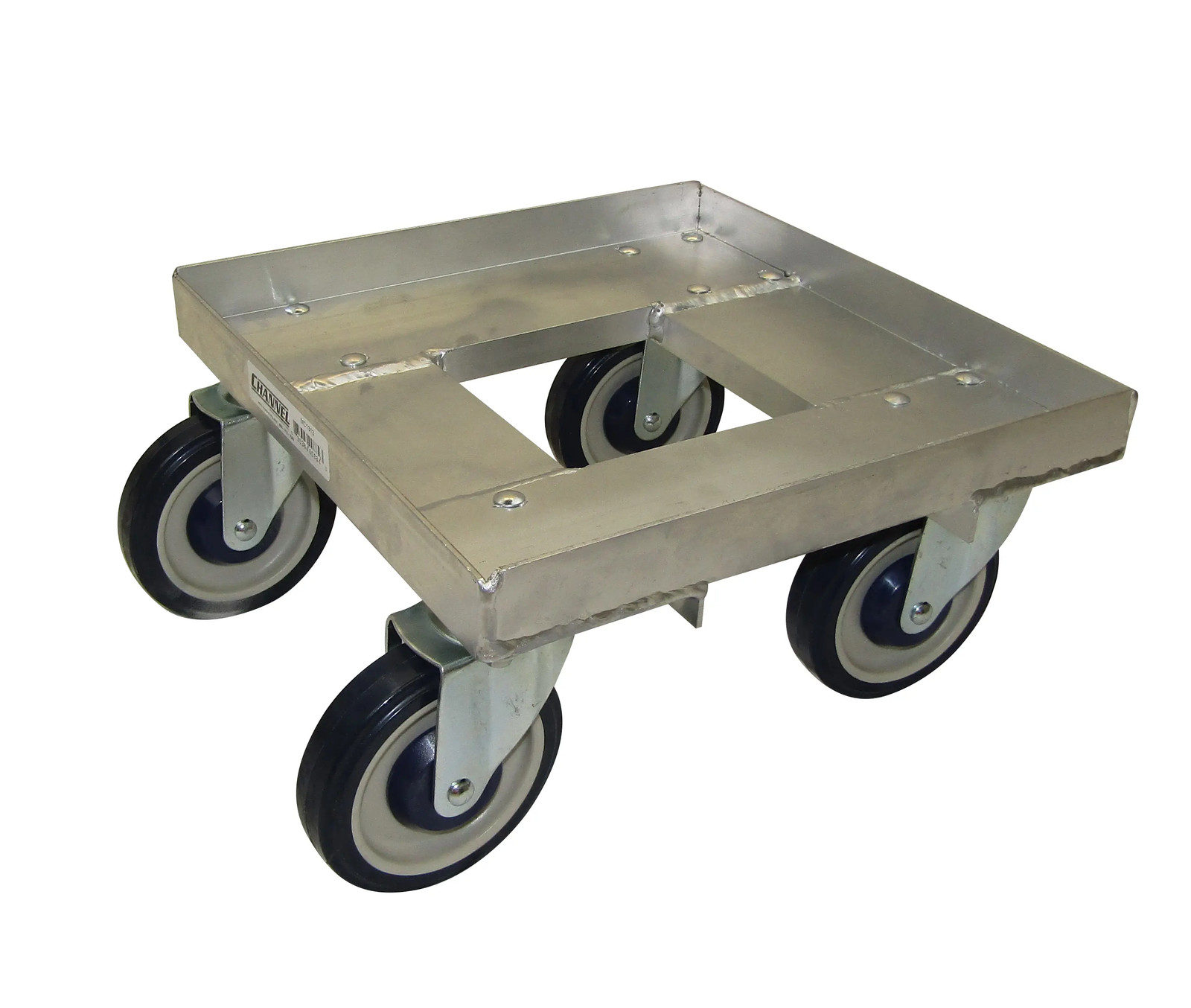 14.25″ x 14.25″ x 7.5″ Aluminum Glass Rack/Milk Crate Dolly