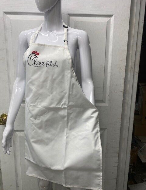 Chick-fil-A Employee Unisex Grove Apron, White, 100% Polyester, Sealed (NEW)