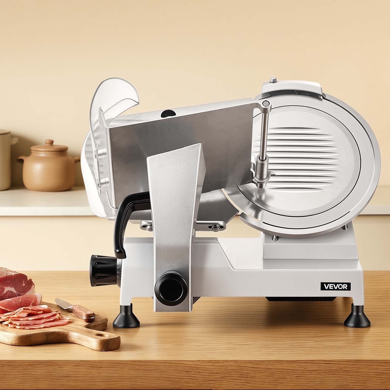 VEVOR Commercial Electric Meat Slicer Deli Food Cutter 12″ Blade 320W 350-400RPM