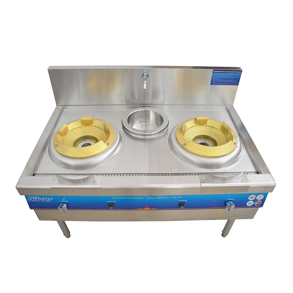 110V Commercial LPG Stove Liquefied Petroleum Gas Stove Natural Gas Cooktop