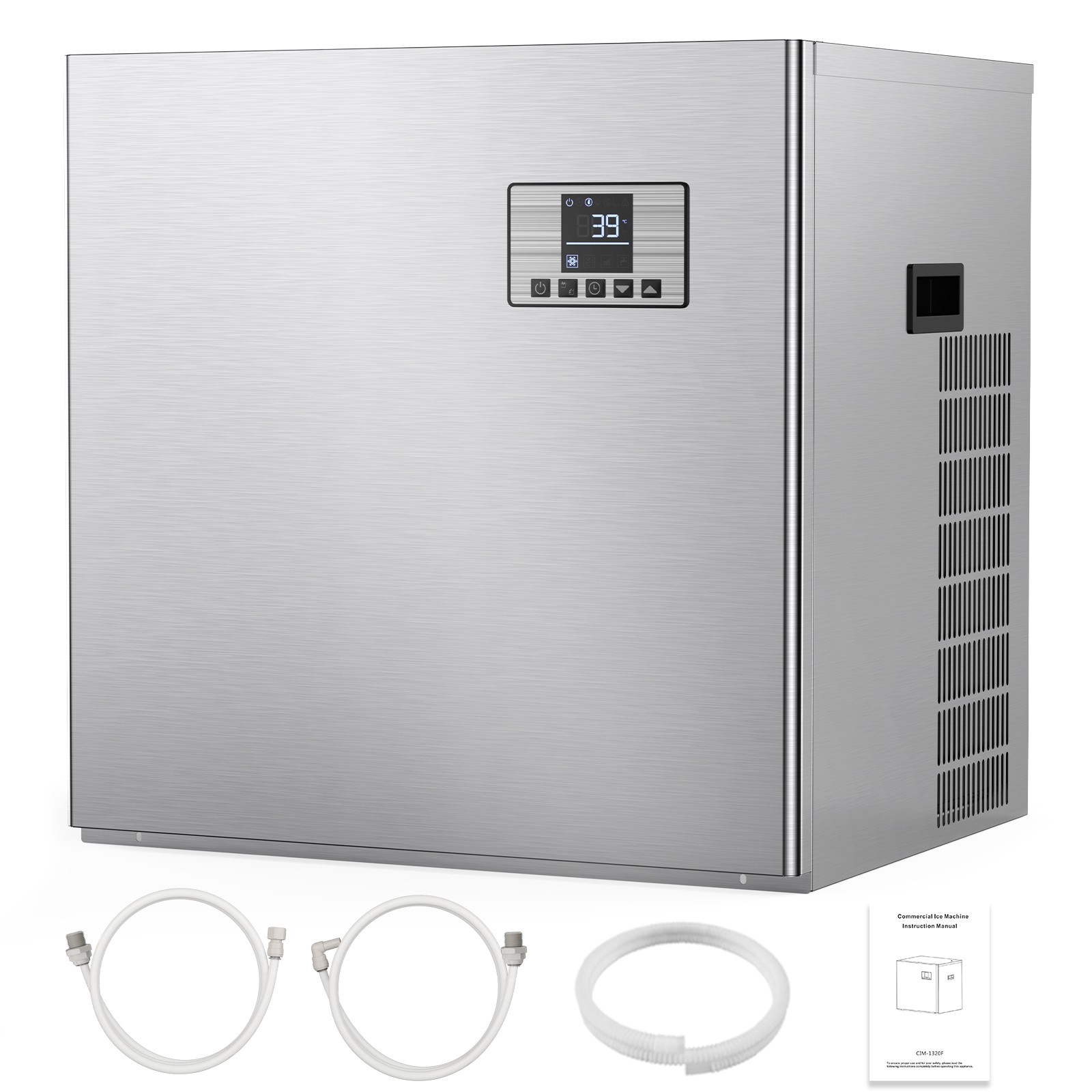 Commercial Ice Maker Machine-Head Only 400 LBS/24h 132 Ice Cubes Self-Cleaning