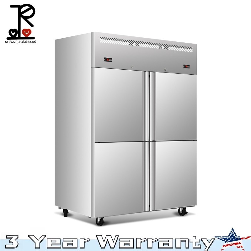 47.6″ Commercial Refrigerator Freezer Combo Split Door 31.3Cu.ft Stainless Steel