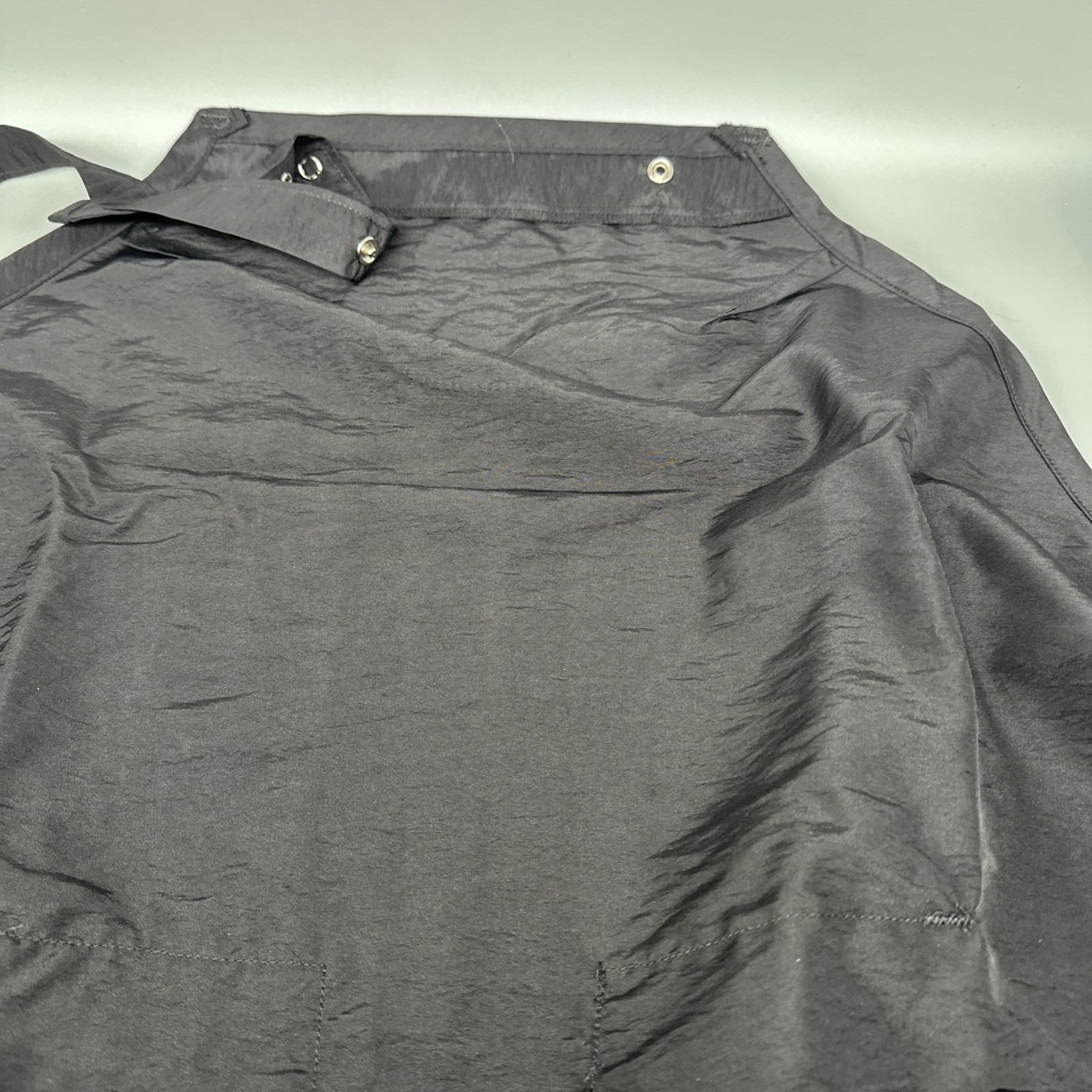 Unbranded polyester black w bling paw pockets tie waist pet grooming apron