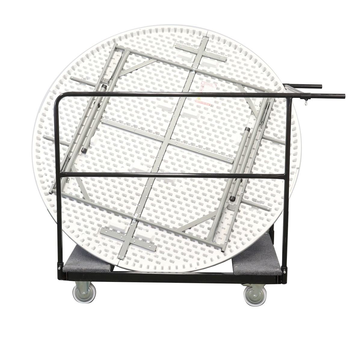 Table Mover Cart Folding Banquet Tables Round Rectangle Compact Rolling Dolly