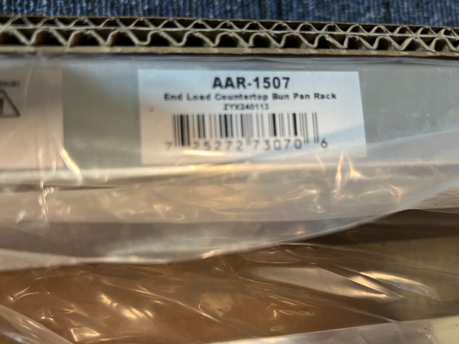 GSW Knock Down Aluminum Half Size Countertop 7 Pan Rack AAR-1507 for Commercial