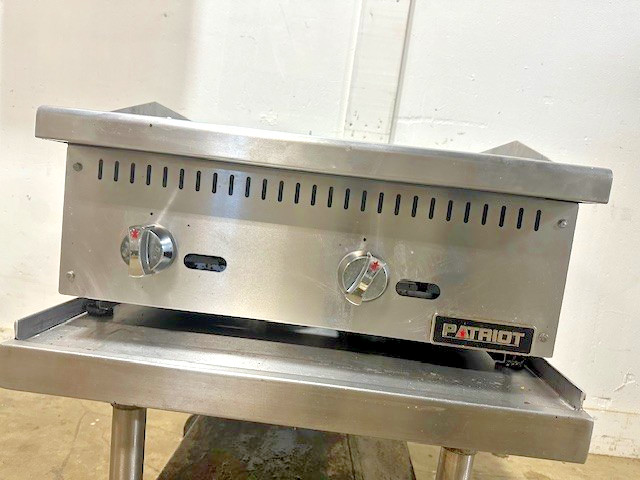 PATRIOT PT-CB24 COMMERCIAL COUNTERTOP 60,000 BTU 24″ NAT GAS RADIANT CHARBROILER