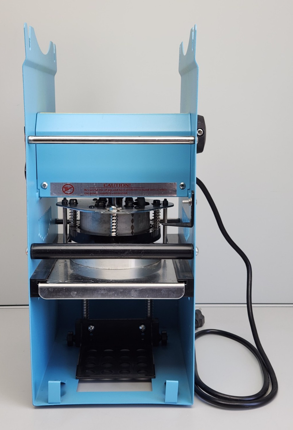 Vevor Manual Tea Cup Sealer Machine Blue 90/95mm 300-500 Cups/Hr WY-802F