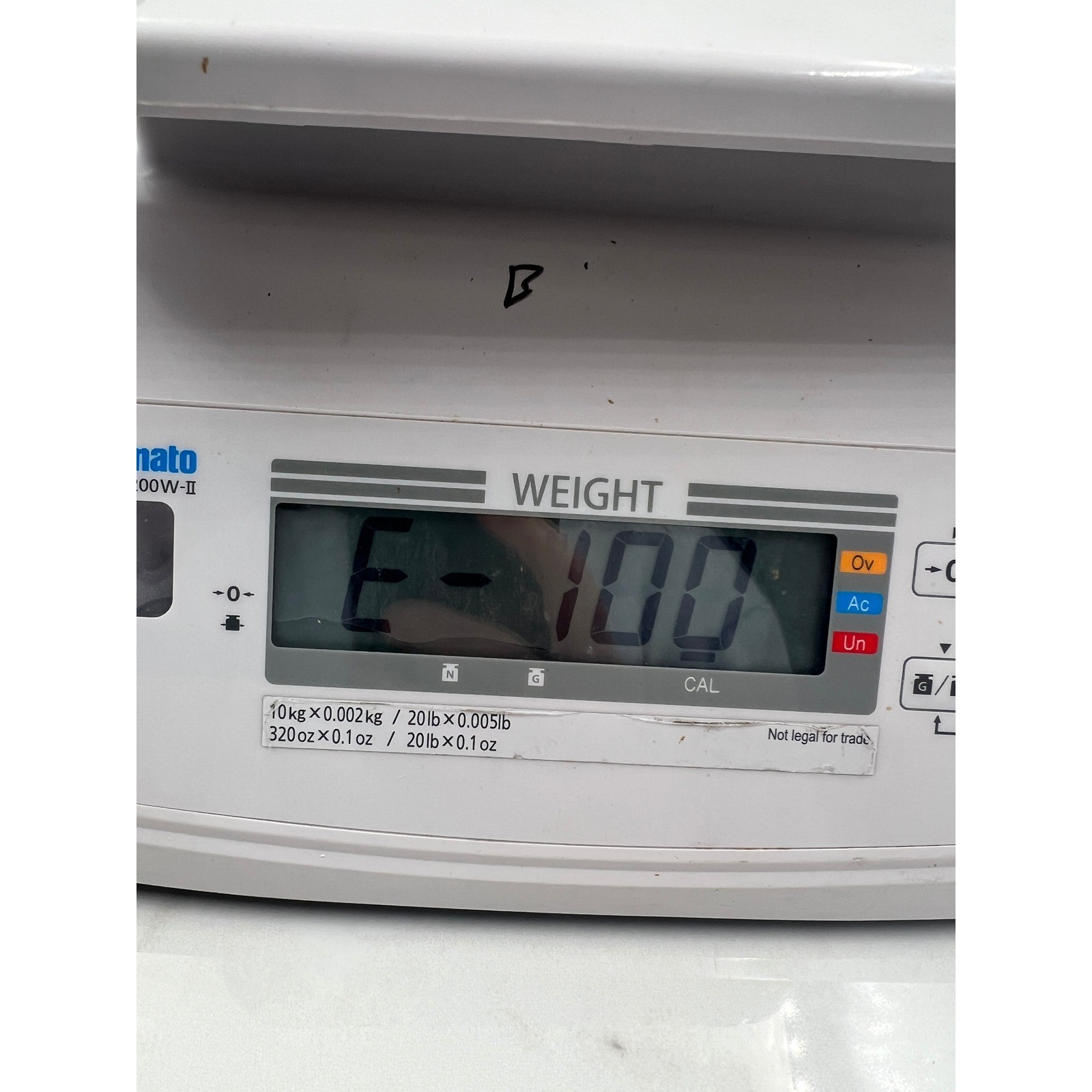 Yamato PPC-200W-II Digital Portion Control Scale 20lb White Washdown