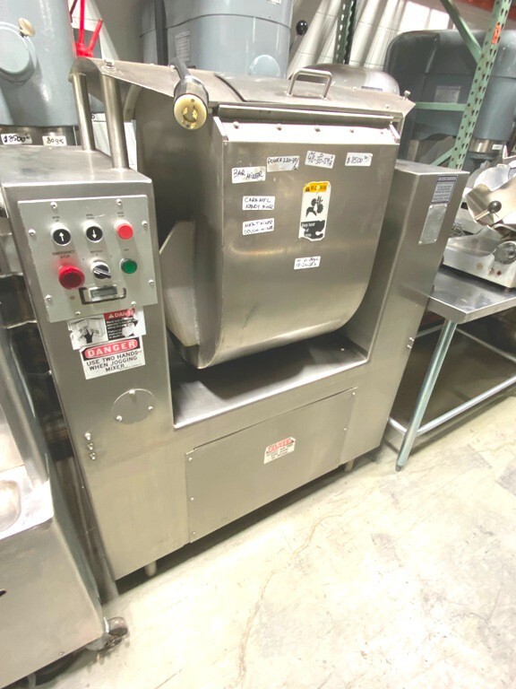 Mixers/ 80 Lbs Magna 50H-4C1 Barrel Mixer/ Jacketed Bowl For Cold or Hot Mix