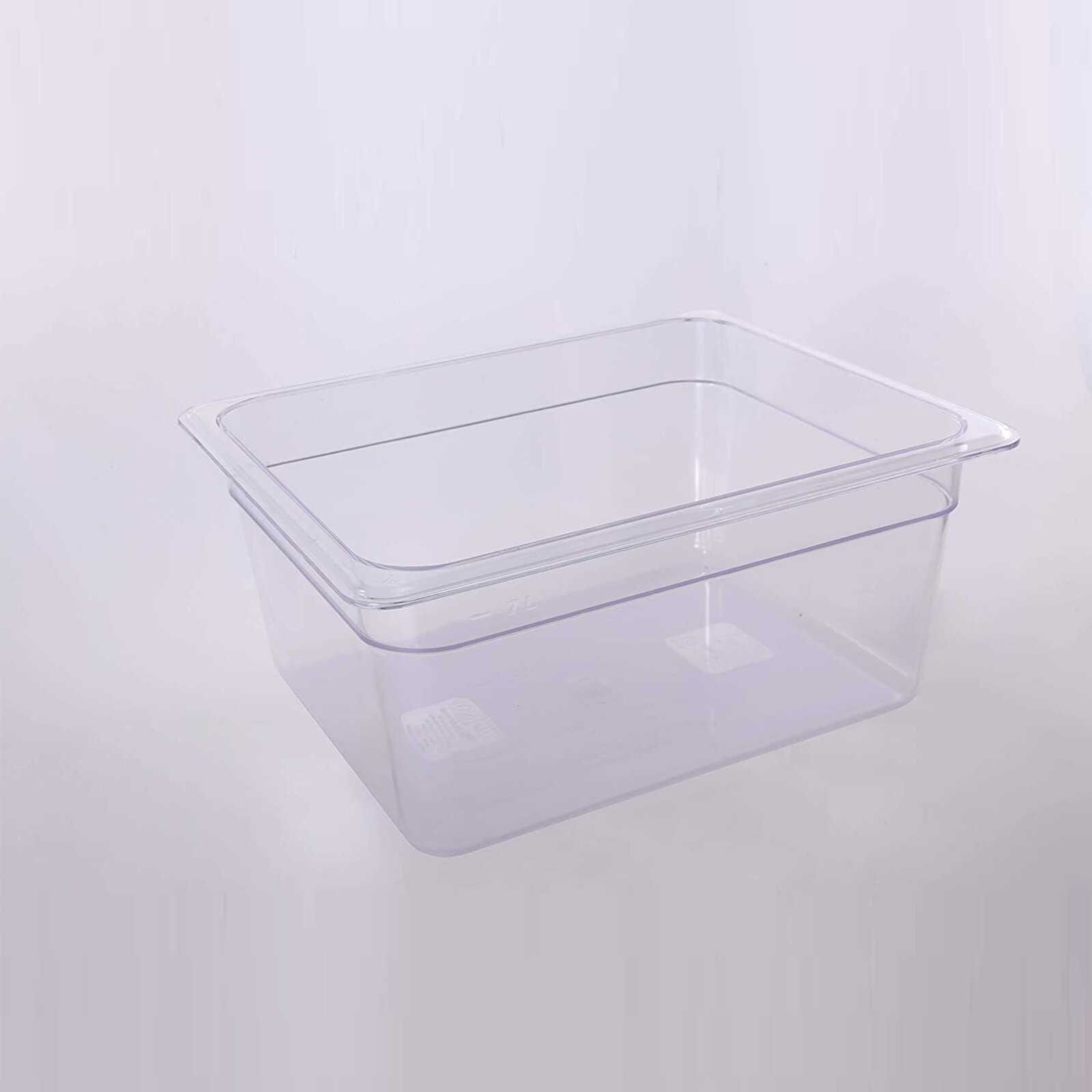 Hakka 6 Pack 1/2 Size Food Pan 2.5″ Deep Clear Polycarbonate Storage Table Pan