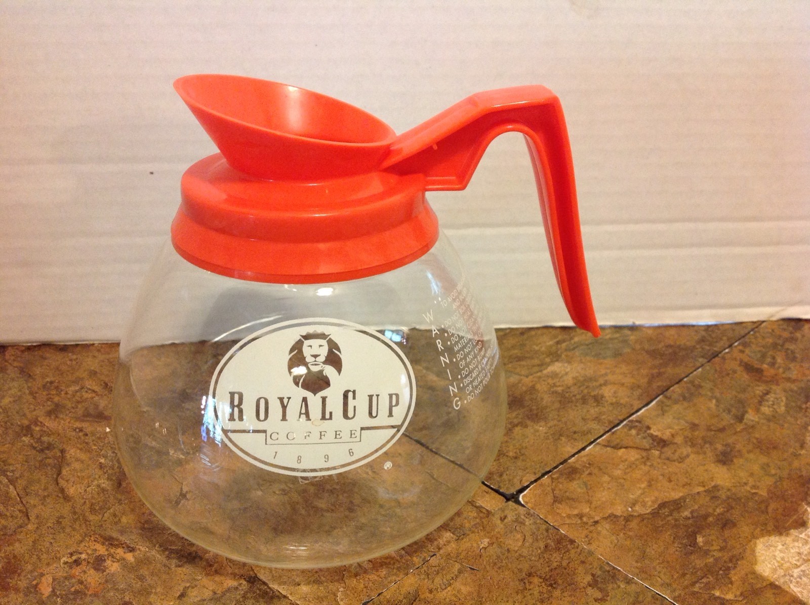 Glass Coffee Pots Carafes Schott Duran Orange Regular Royal Cup Coffee