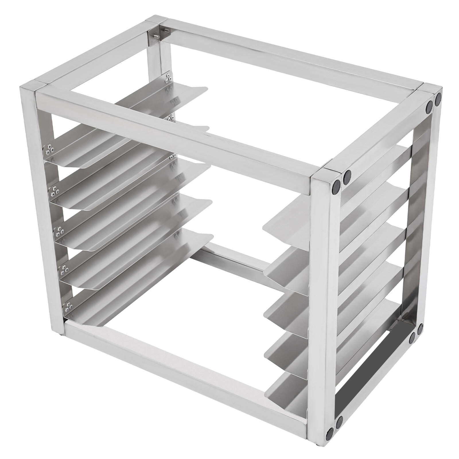 6 tire End Load Half Height Bakery Bun Dough Baking Sheet Pan Rack Commercial