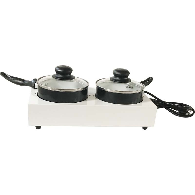 110V 2 Pots Chocolate Melt Machine Handmade Soap Melter Heater Wax Melting Tool