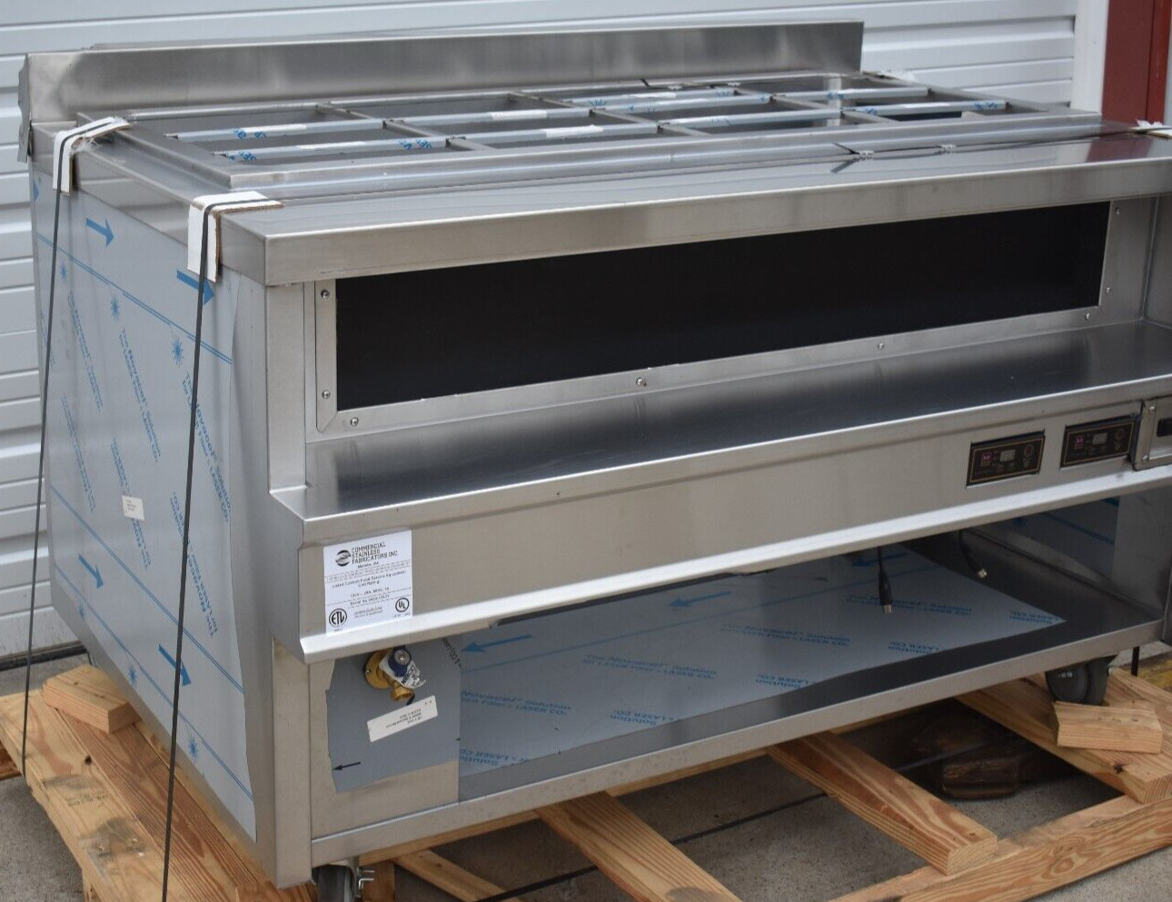 NEW CUSTOM INDUCTION HEATED FOUR COMPARTMENT HOT FOOD WELL / STEAM TABLE