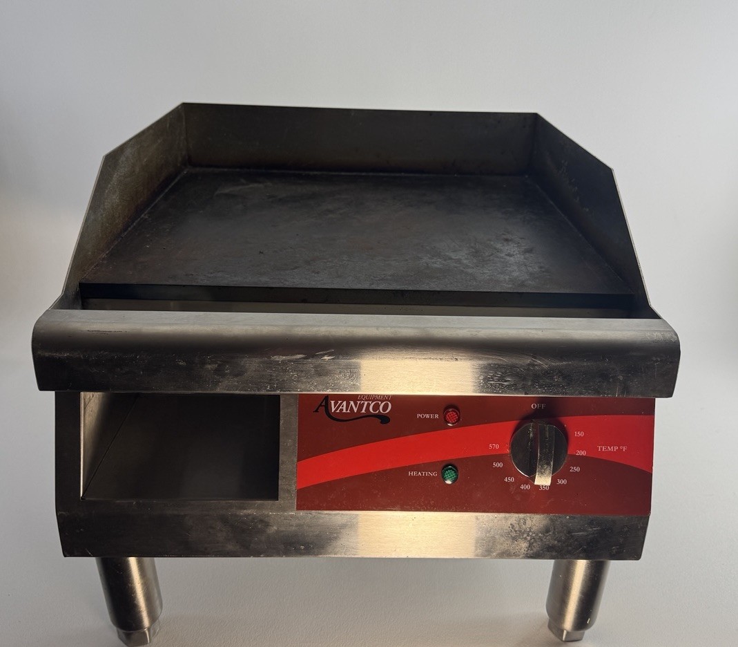 Electric Avantco EG16N 16″ Commercial Countertop Griddle Stove Cooktop 1800 W