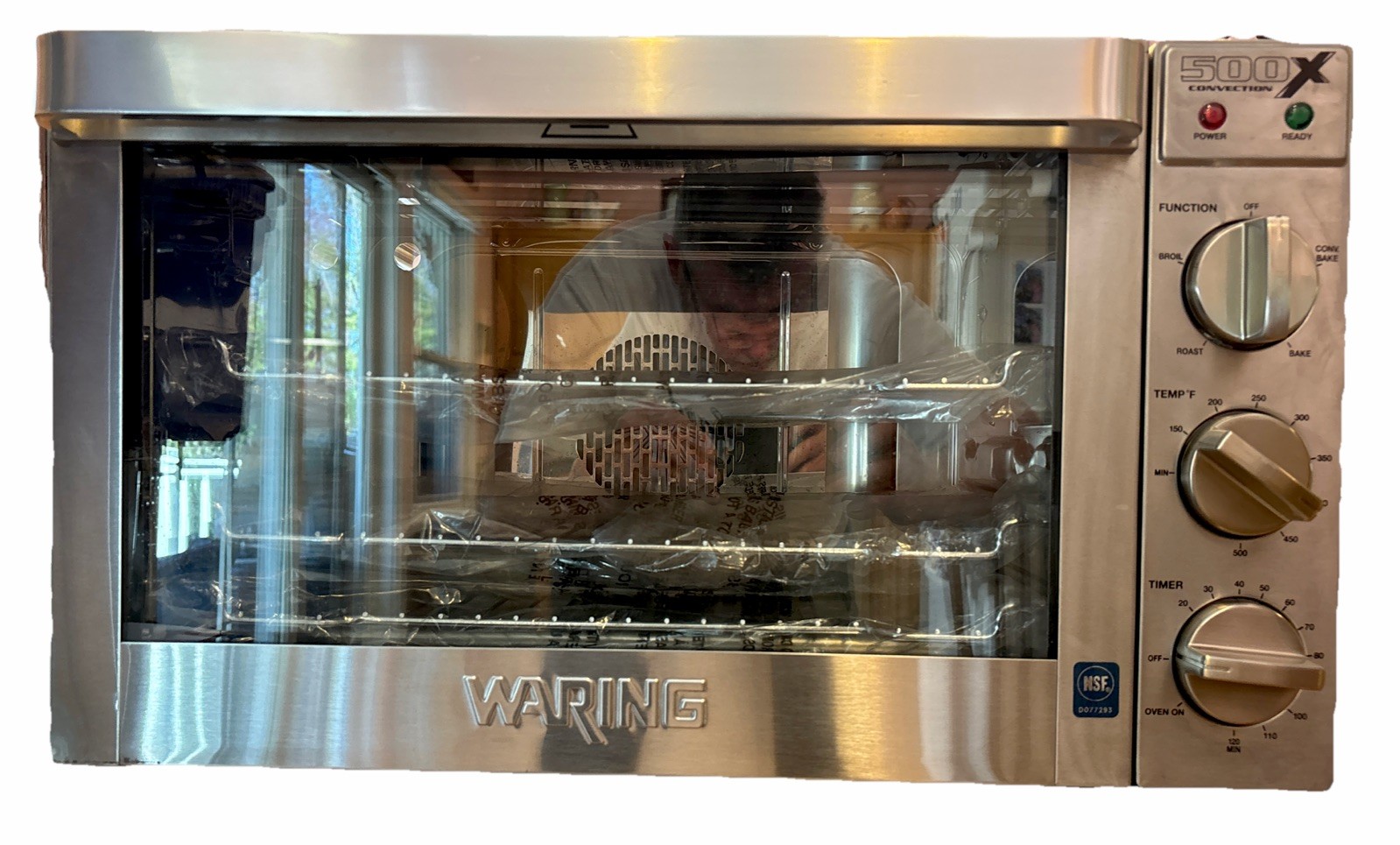 Waring Commercial WCO500X Half Size Stainless Countertop Convection Oven 120V