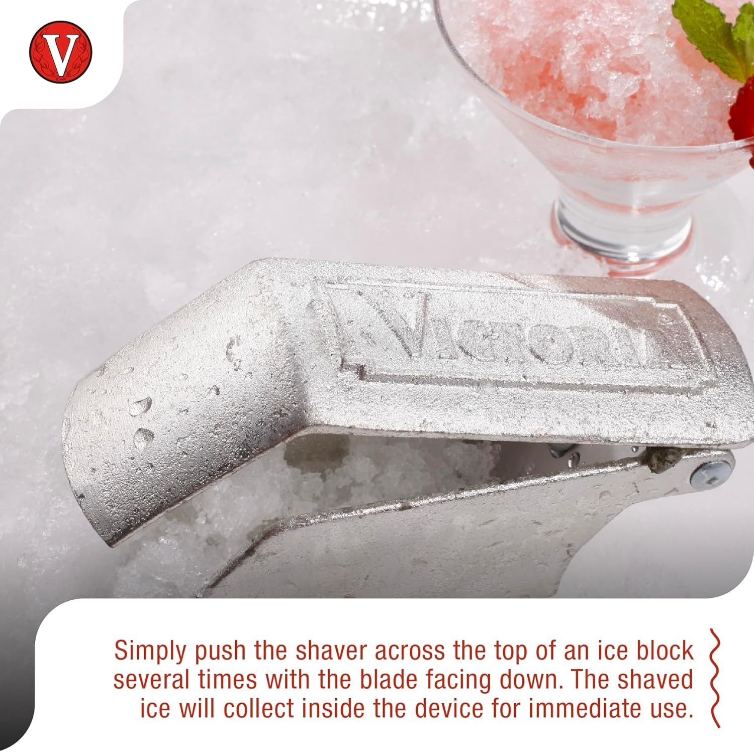 Cast Iron Ice Shaver, Margarita, Mexican, and Italian Ice Maker, Made in Colo…