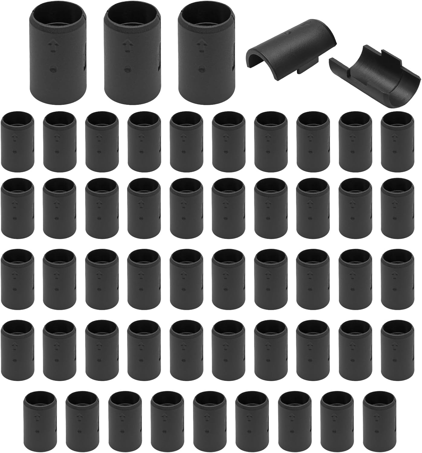 52 Pcs 3/4 Inch Wire Shelf Clips, Plastic Shelf Lock Clips for 3/4″ Post Shelvin