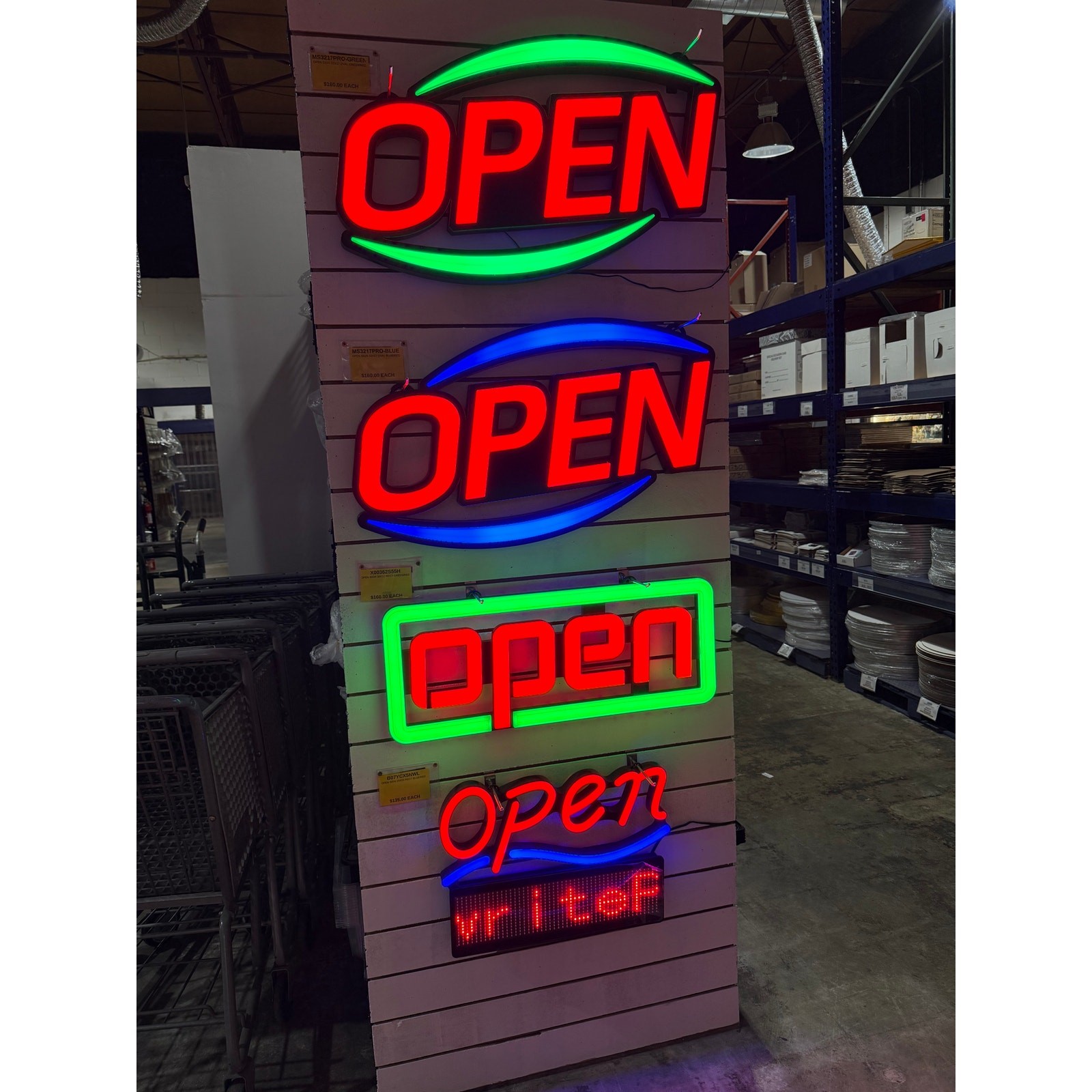 Restaurant Open Signs – Price Varies