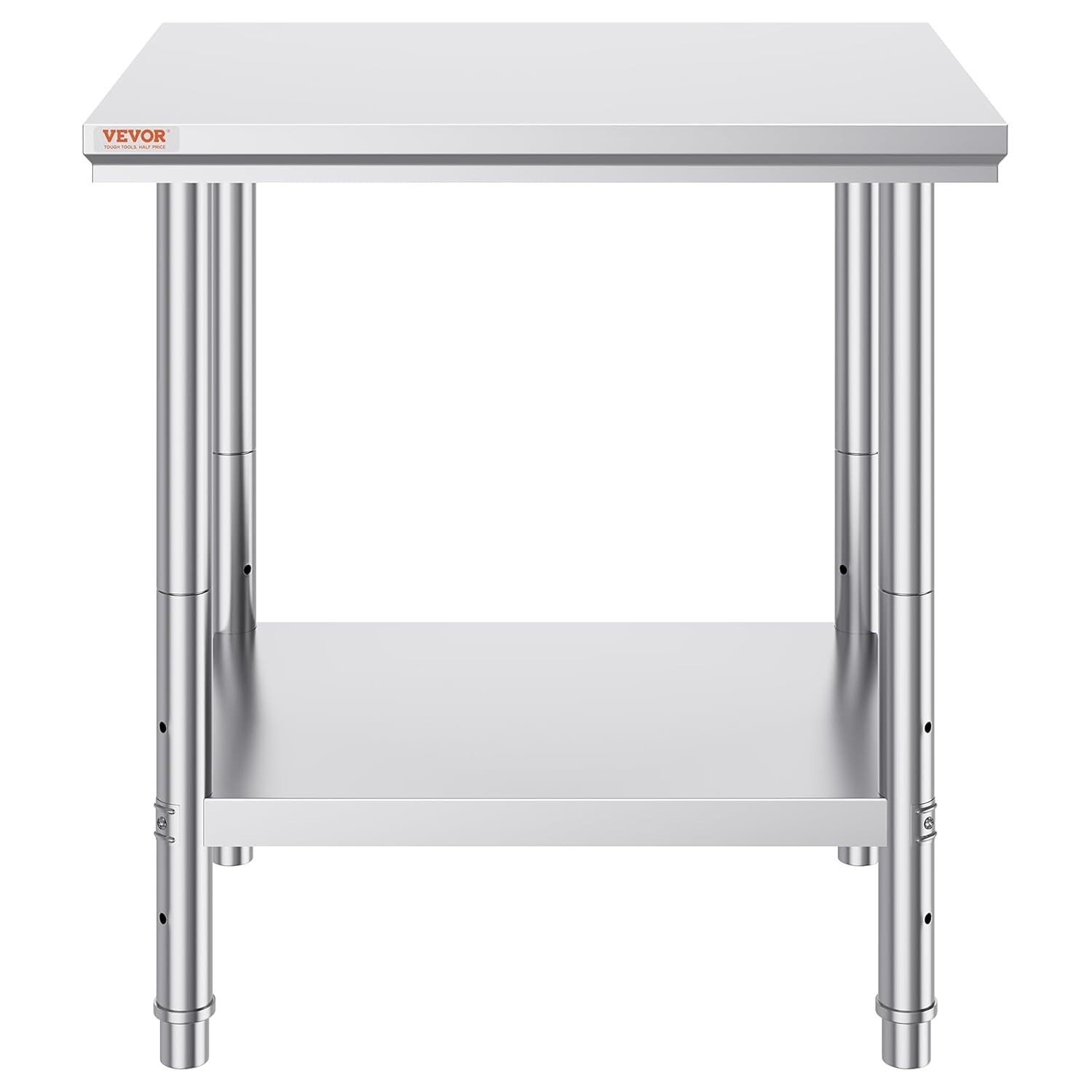 330 lbs Capacity Stainless Steel Kitchen Workstation 24x30x32 – Adjustable Shelf