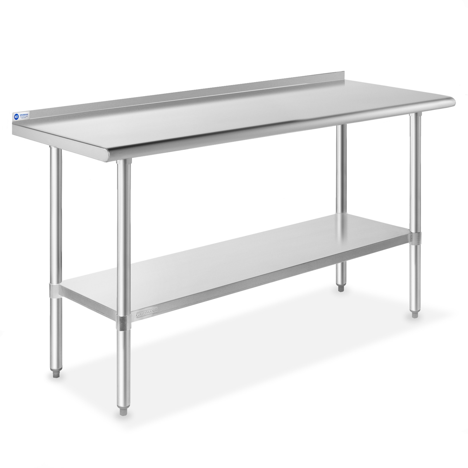 OPEN BOX – Stainless Steel Kitchen Restaurant Work Prep Table Backsplash 24″x60″