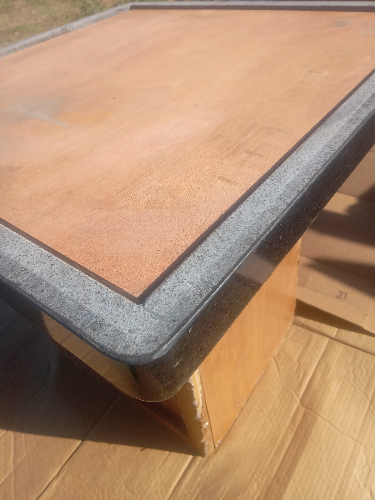 Black Galaxy Sparkling Granite Cocktail Table Top only 24″ square Indoor/Outdoor