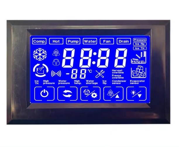 Ice Maker Machine OEM LCD Touch Screen Display, for Repair Replacement Your Comm