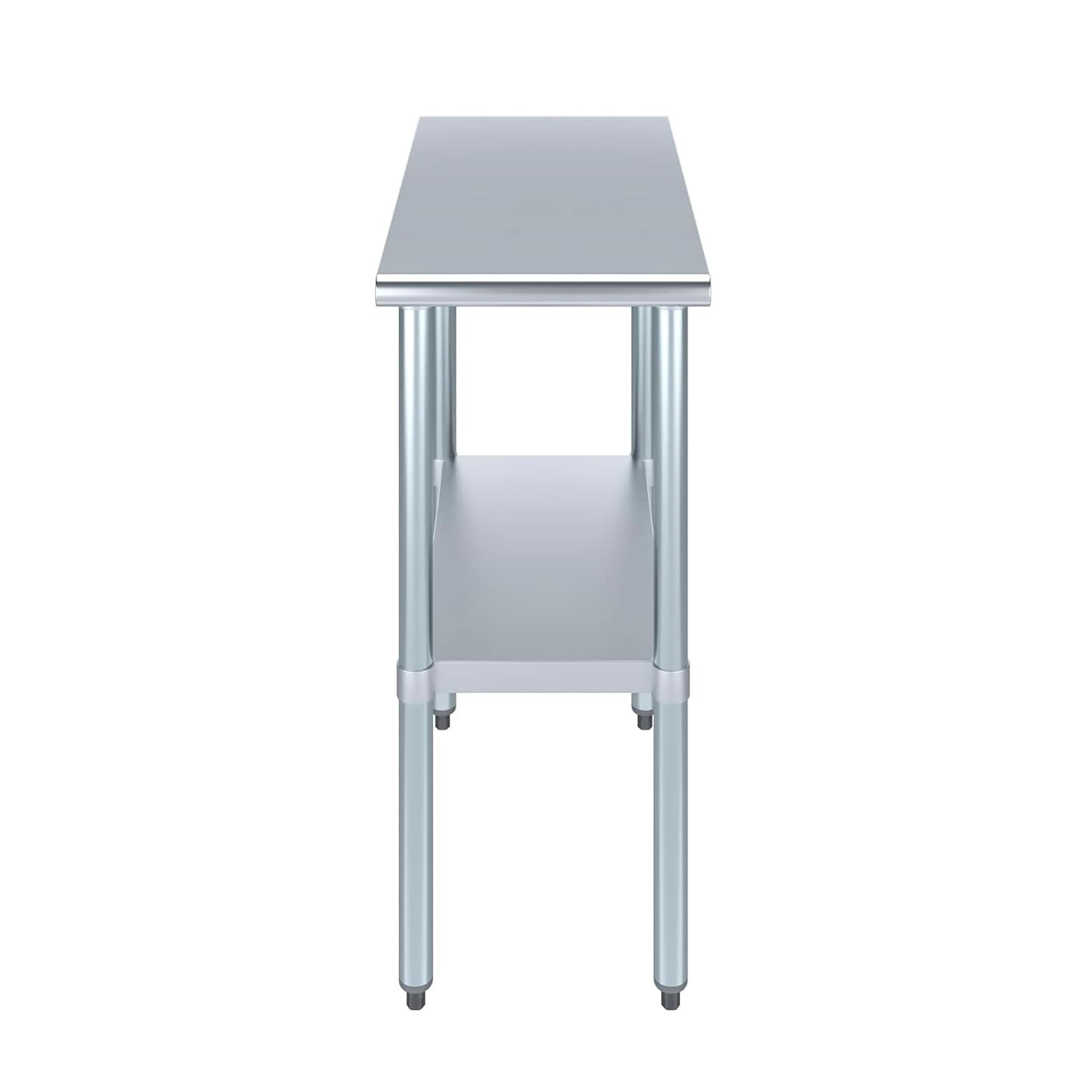 Stainless Steel Food Prep Work Table with Adjustable Undershelf 30”x15”