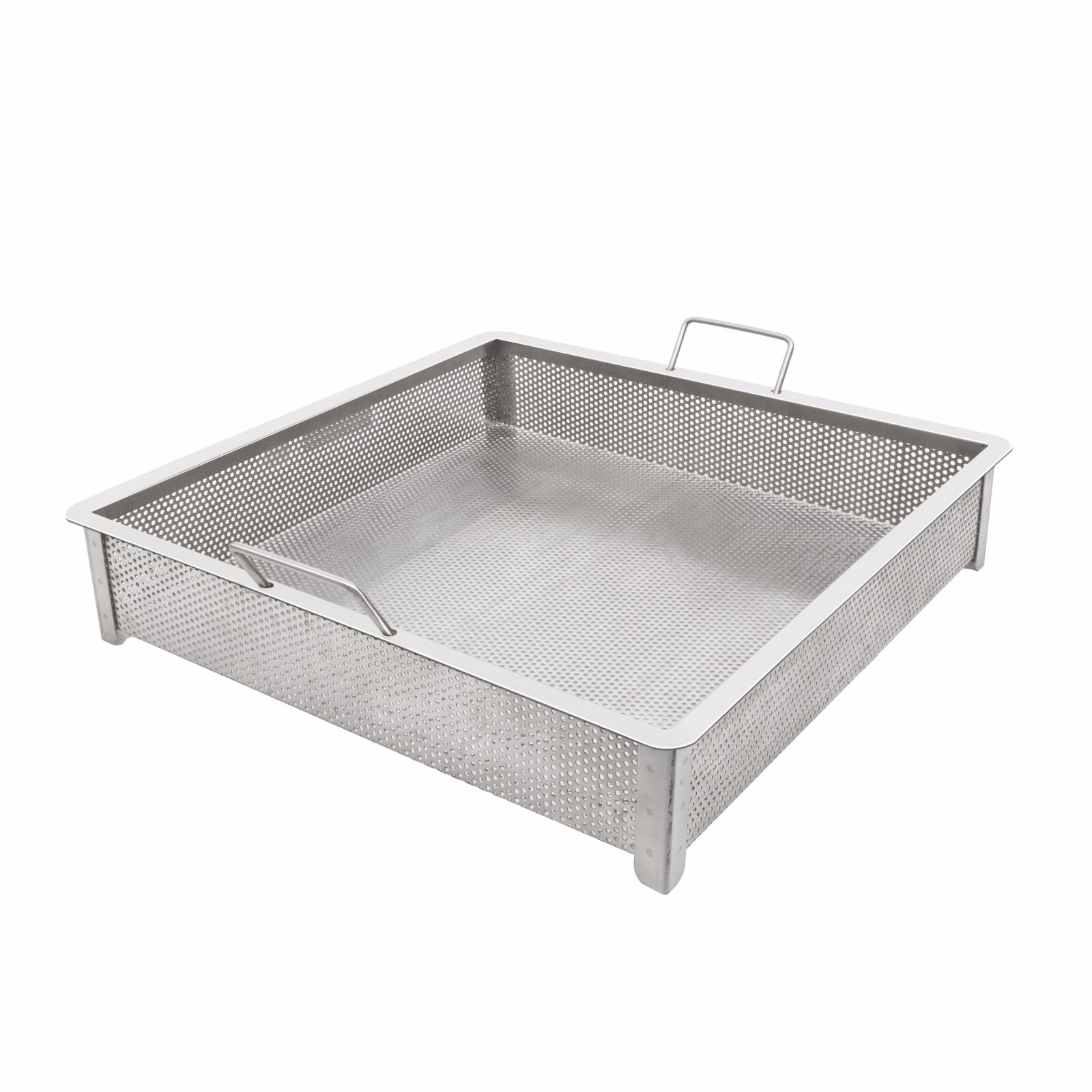 GSW Stainless Steel Compartment Drop-In Sink Drain Basket 24″x24″ SD-2424