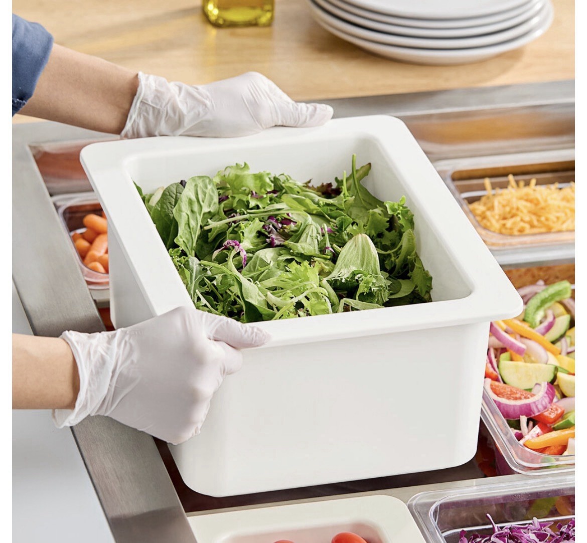 Cambro ColdFest 6″ 1/2 Size Cold Food Pan-white