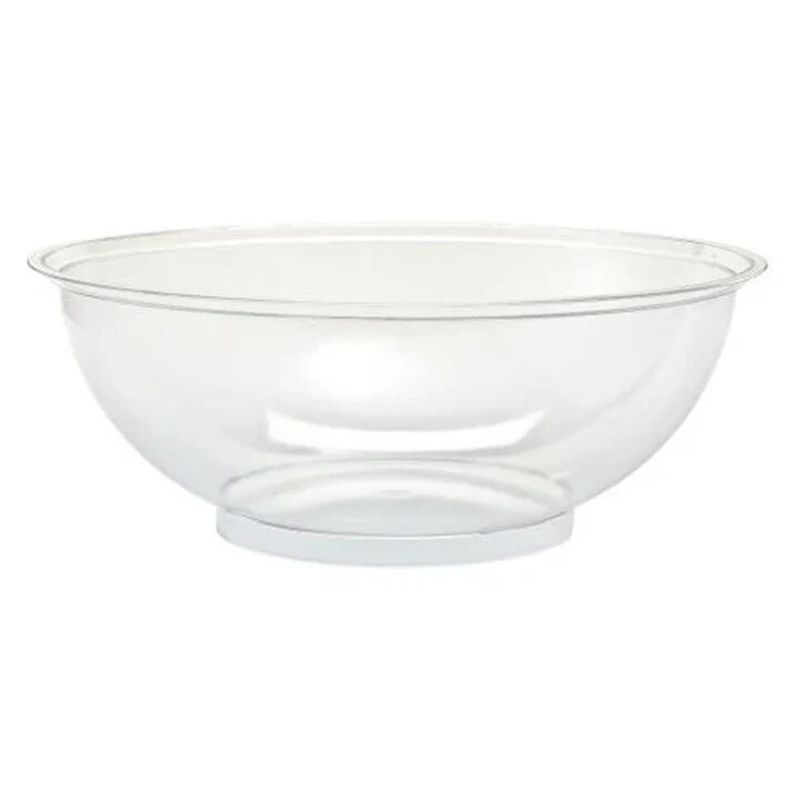 Clear Disposable Salad Deli Food Plastic Serving Large Bowl 320 Oz For Party 16′