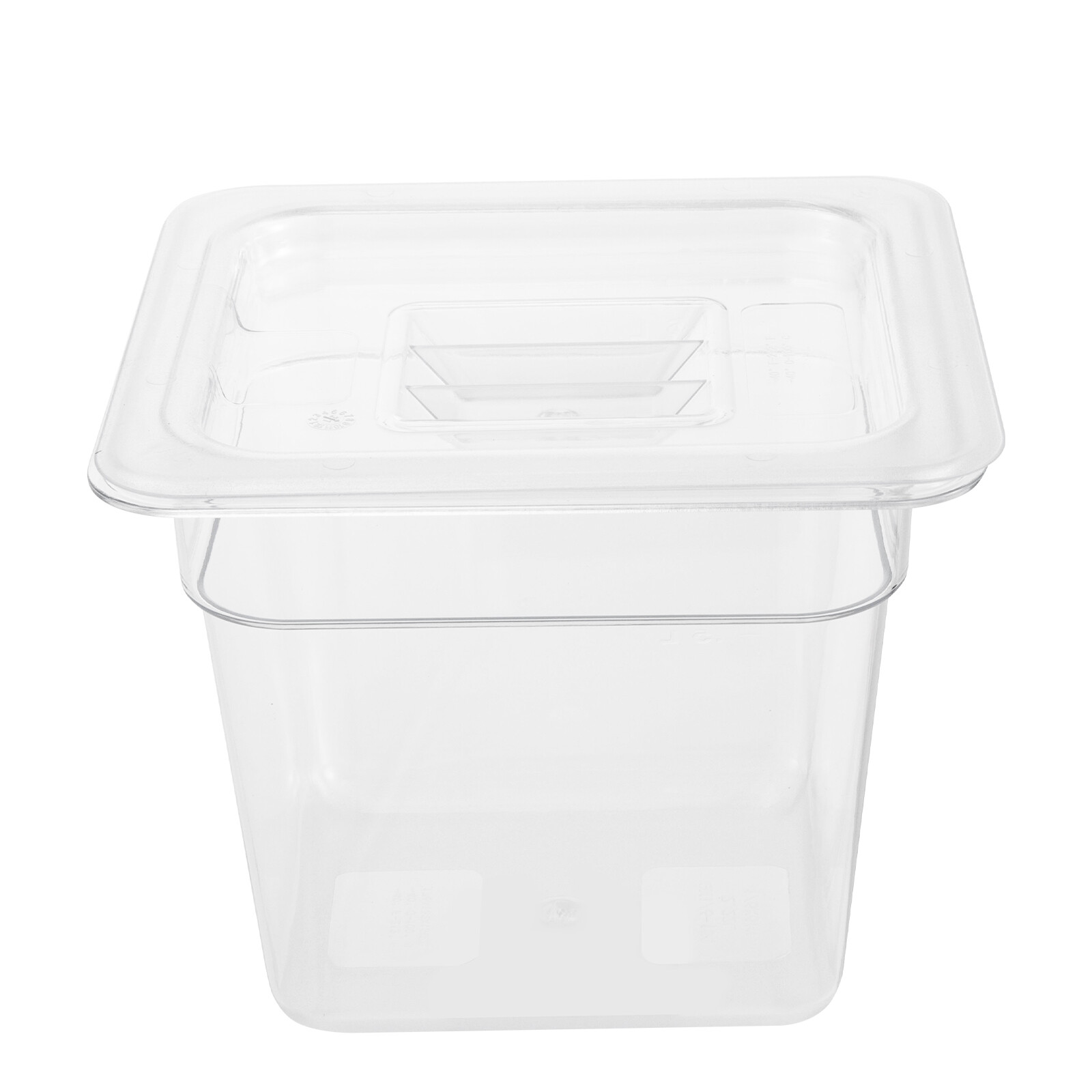 8*1/6 Size Food Pans With Lids Clear Food Pan Commercial Food Storage Containers