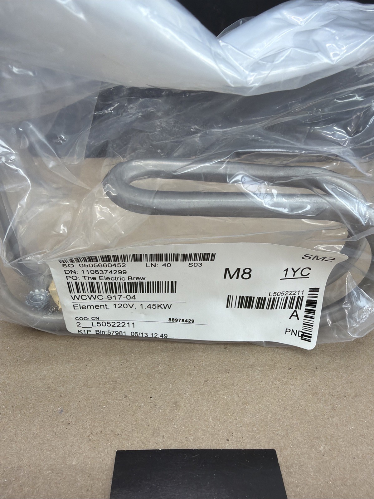 New Curtis Element 120V 1.45Kw WCWC-917-04 Warranty Fast Shipping 🇺🇸