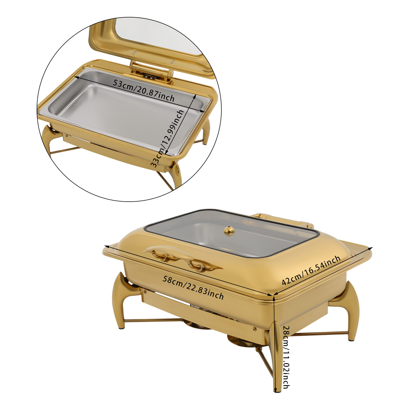 Chafing Dish Buffet Stove Buffet Stove Rectangular Catering Chafer Stove