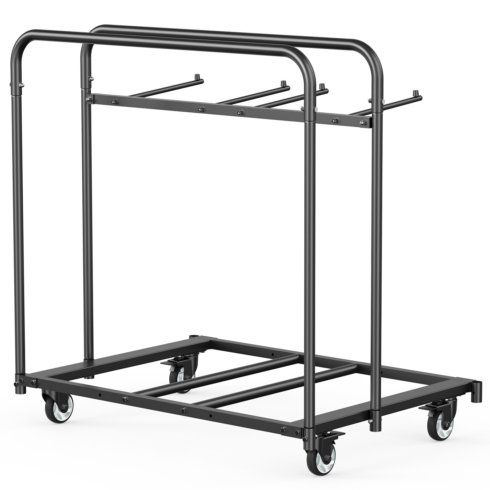 Folding Chair Rack Cart for 5 Tables+14 Chairs of 400LBS with Casters