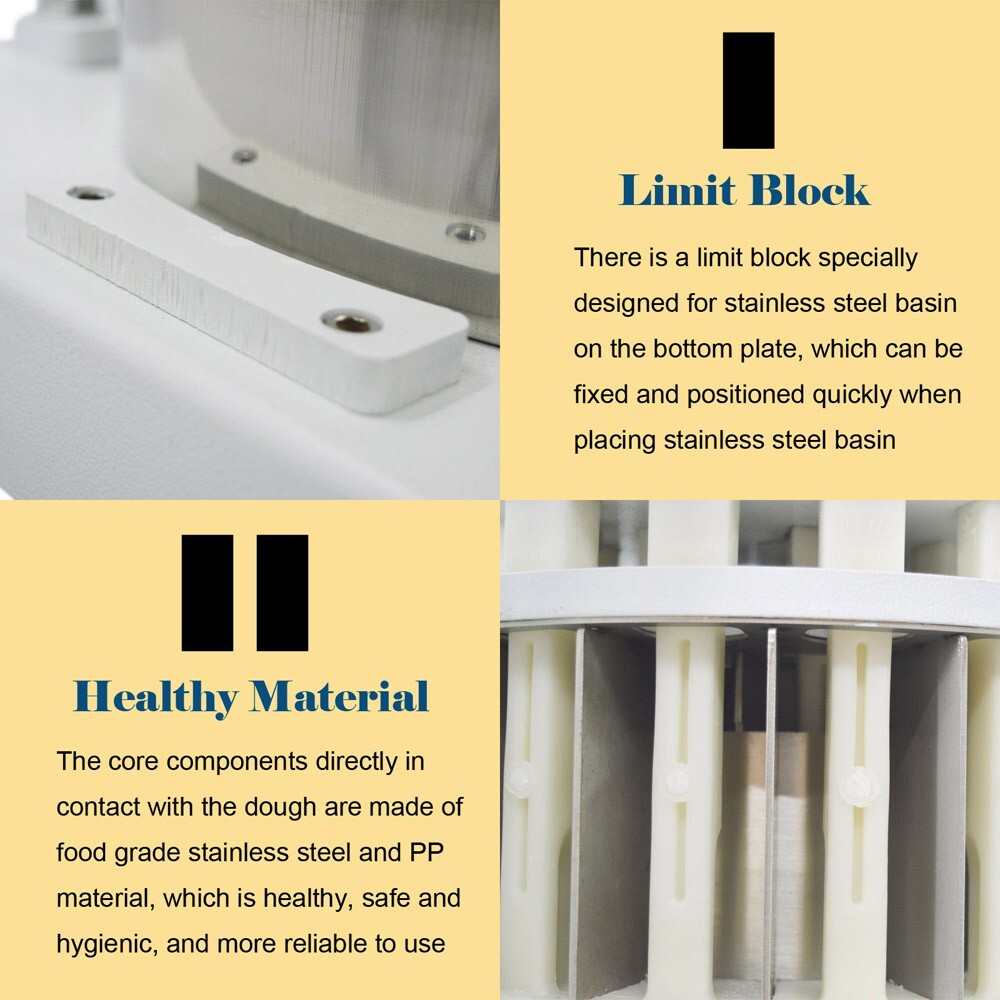 36A 36PCS Commercial Bakery Manual Dough Divider Cutter 30g-160g Portion Weight