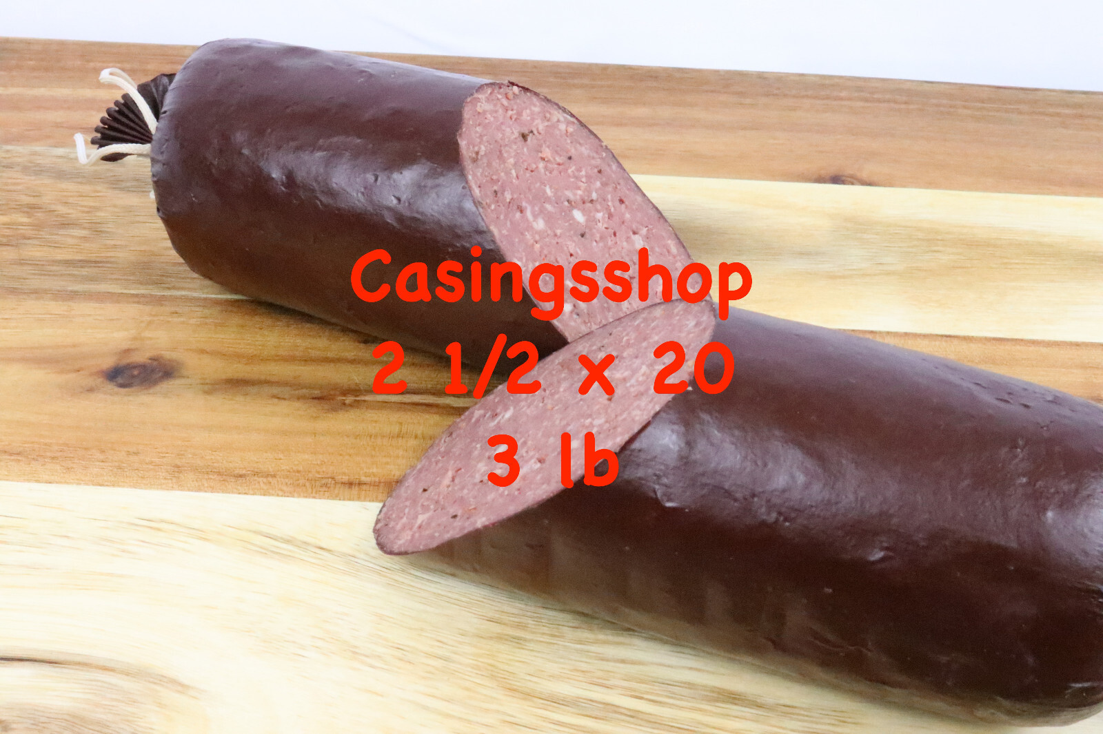 *SALE* 100 pcs Summer Deer Sausage Casings Sleeves Hold 3 lb ea Size 2.5 x 20