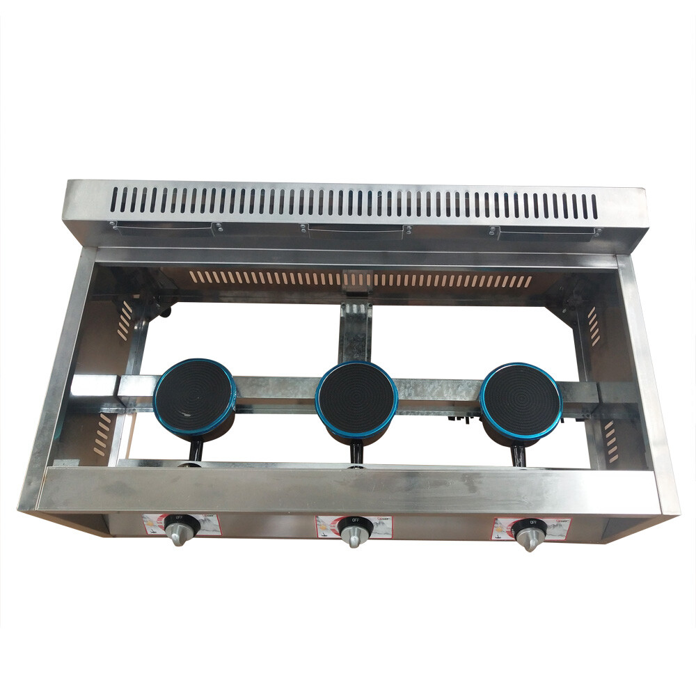 3-Pan Propane Gas Food Warmer Restaurant Tabletop Desktop Countertop Steam Table
