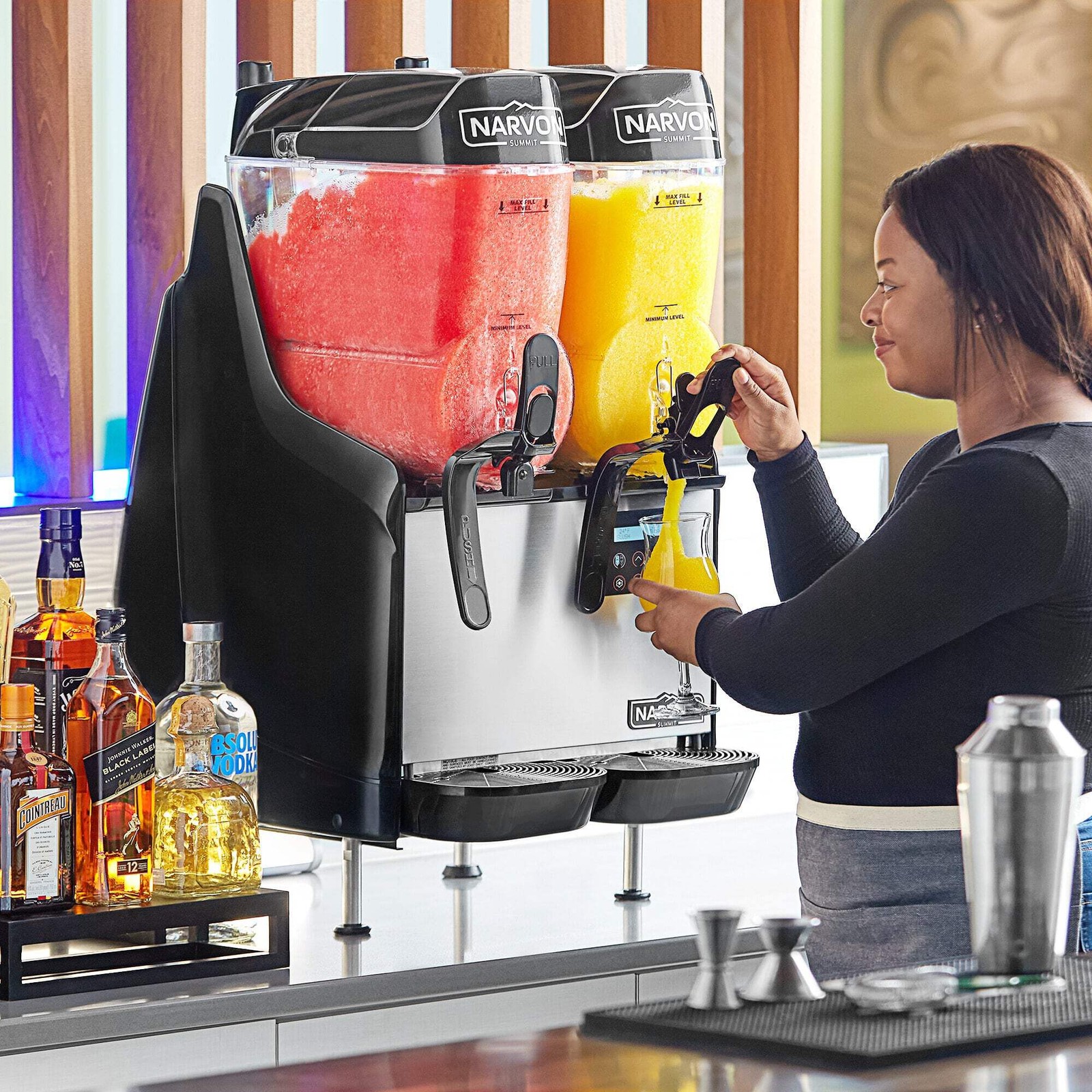 Summit Double 3.2 Gallon Granita / Slushy / Frozen Beverage Dispenser – 115V