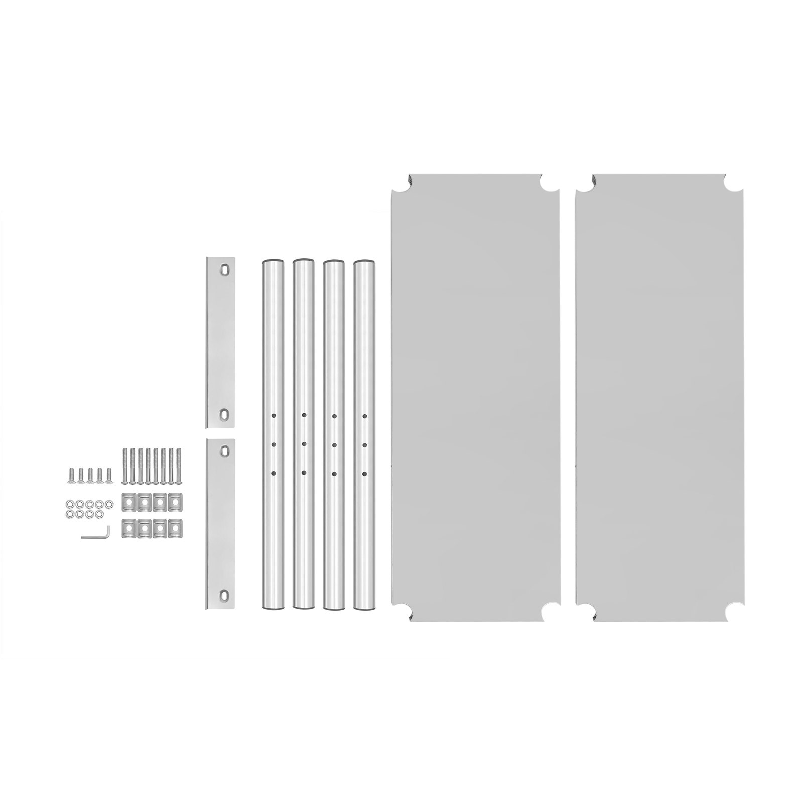 Stainless Steel Commercial Double Overshelf 12x 30 Inch for Prep Table Kitchen