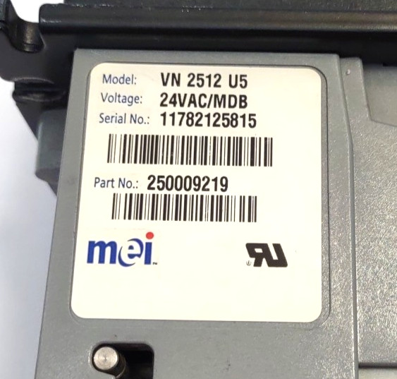 Mei Mars VN 2512 U5 Bill Validator Acceptor $1 & $5 250009219 VN 2512U5