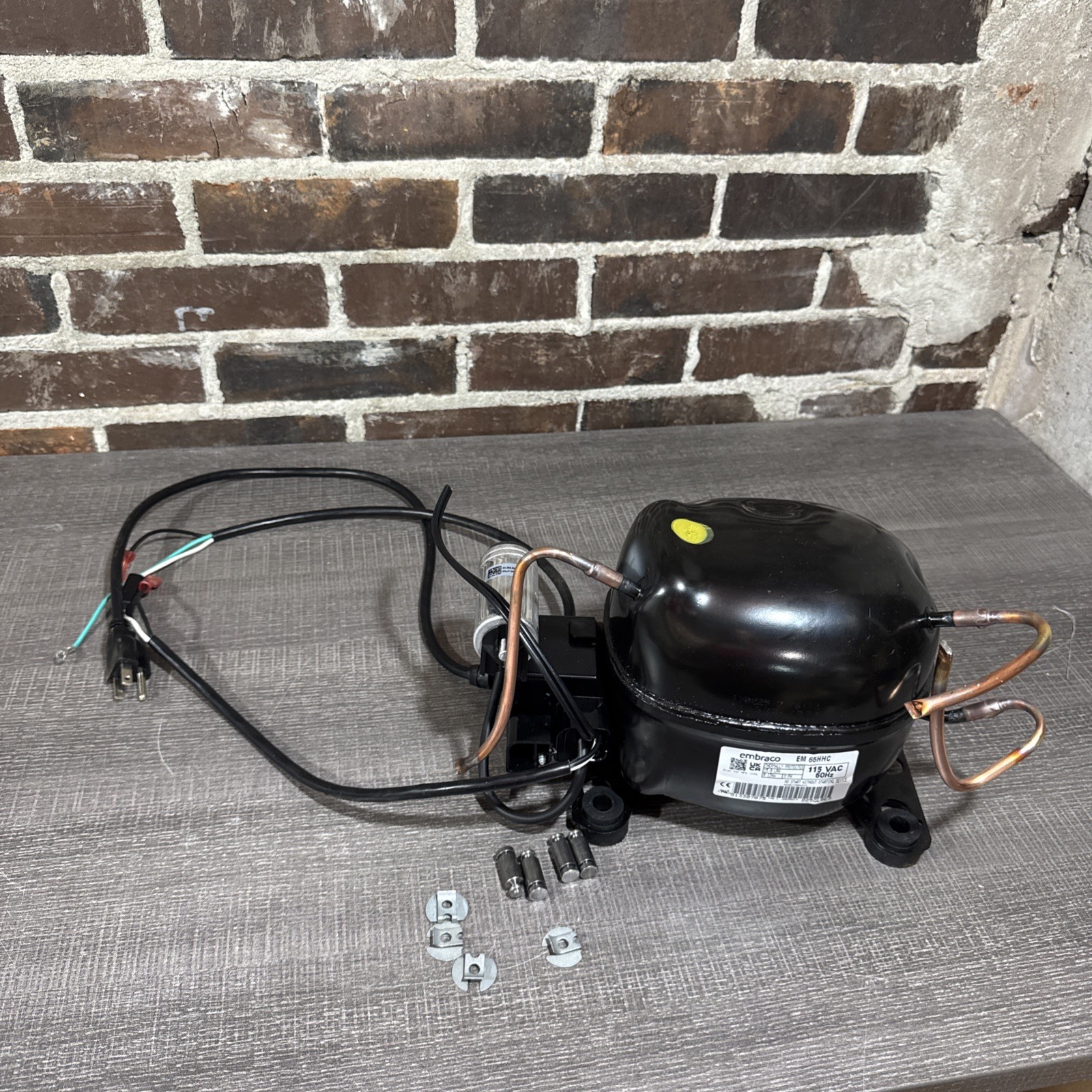EMBRACO Compressor, Em65Hhc, 115V/60Hz 63779 For Elkay Drinking Fountain *read*!