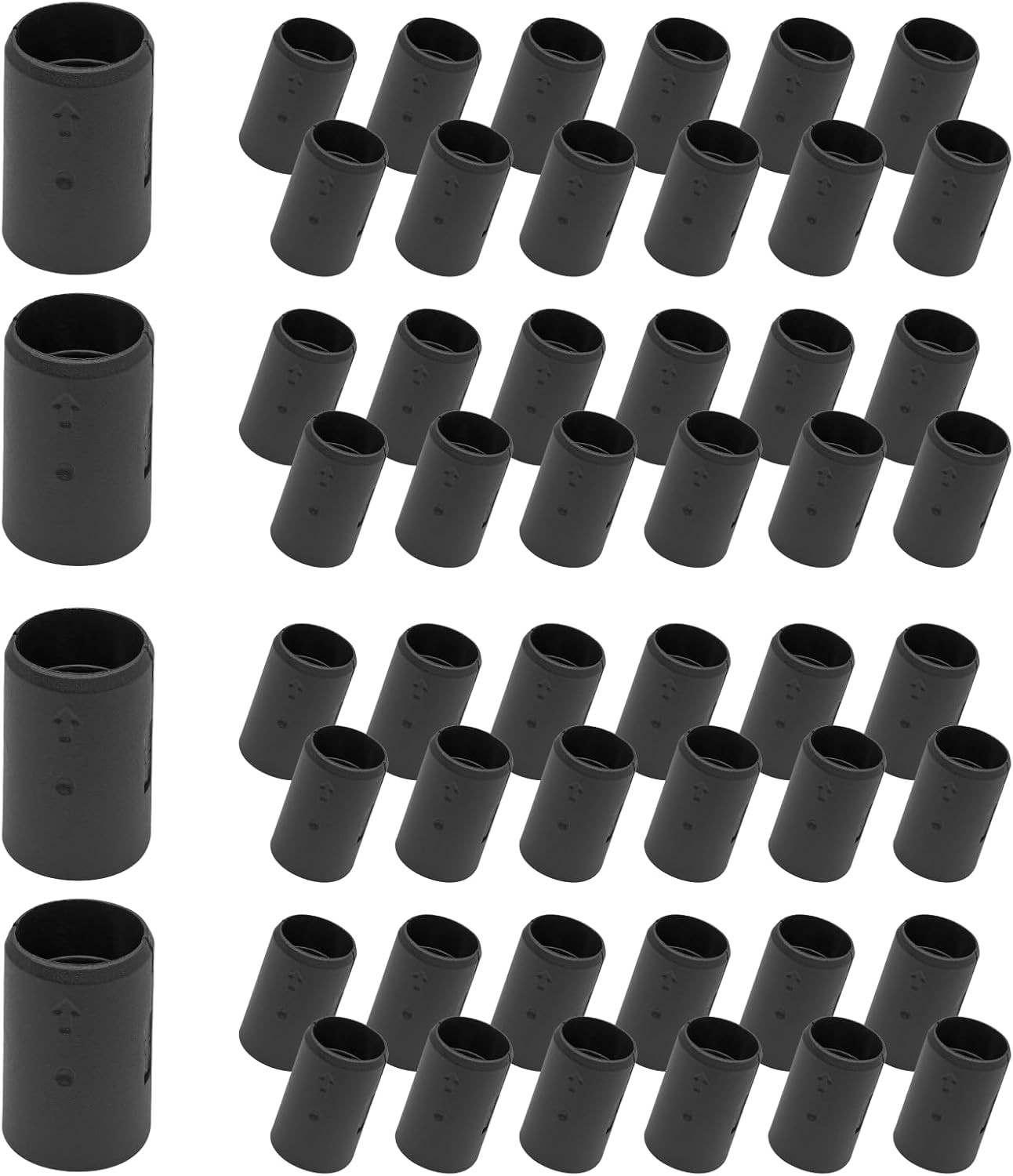 52 Pcs 3/4 Inch Wire Shelf Clips, Plastic Shelf Lock Clips for 3/4″ Post Shelvin